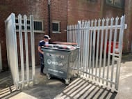 Bin Store Compound Industrial Fence Bury